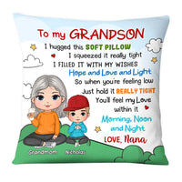 Personalized Gift For Grandson Cute Pillow 30467 thumb 1