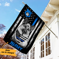 Personalized German Shepherd Dog Police Flag JL103 73O57 thumb 1