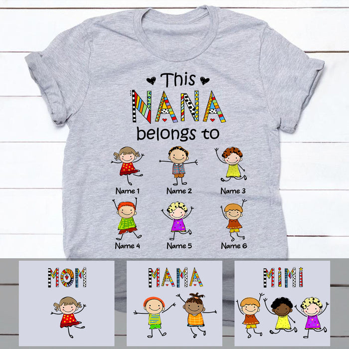 Personalized Grandma Belongs To T Shirt FB224 81O53 1