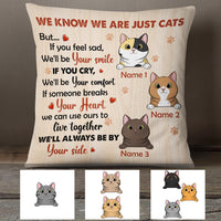 Personalized Cat Always By Your Side Pillow MR186 26O34 (Insert Included) thumb 1