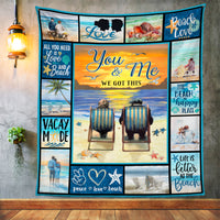 Beach Couple Fleece Blanket JN292 73O57 thumb 1