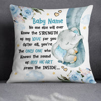 Personalized Mother Elephant My Love For You Pillow FB253 67O34 (Insert Included) thumb 1