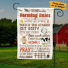 Personalized Farm Rules Flag JL225 27O34 1