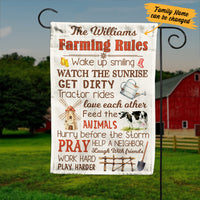 Personalized Farm Rules Flag JL225 27O34 thumb 1