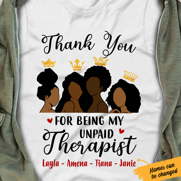 Personalized BWA My unpaid Therapist T Shirt JL232 67O47 1