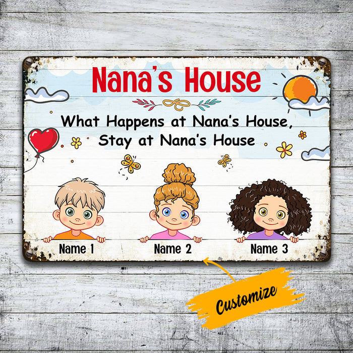 Personalized Nana Grandma Metal Sign JL72 30O36 1