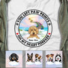 Personalized You Left Paw Prints on My Heart Dog Memorial T Shirt AP33 67O53 1