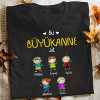 Personalized Grandma Grandpa Belongs Turkish Büyük anne büyükbaba T Shirt AP87 81O34 thumb 1