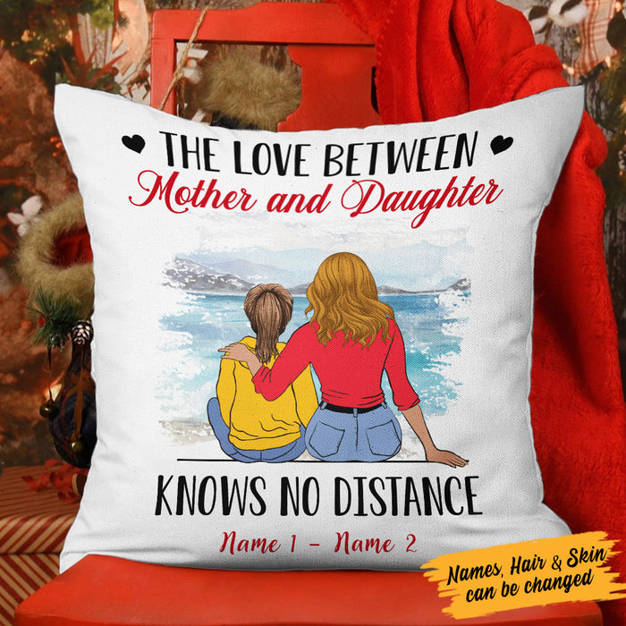 Personalized Mom Daughter Long Distance  Pillow DB31 85O53 (Insert Included) 1