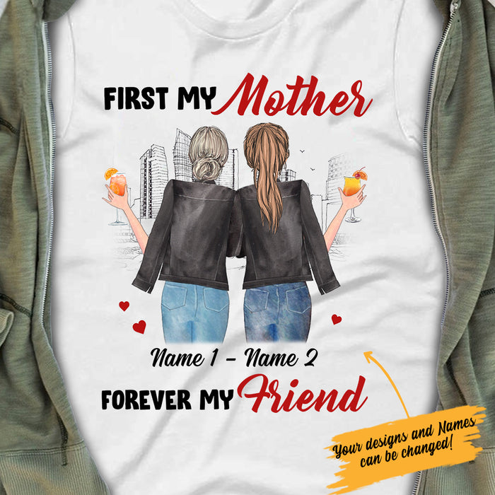 Personalized First Mother Forever Friend T Shirt JR281 65O34 1