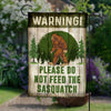 Funny Do Not Feed Sasquatch Camping Garden Flag JN253 81O34 thumb 1