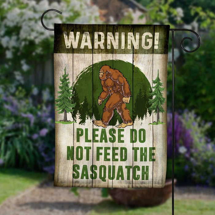 Funny Do Not Feed Sasquatch Camping Garden Flag JN253 81O34 1