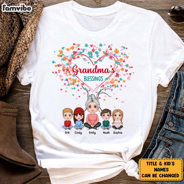 Personalized Grandma's Blessings Shirt - Hoodie - Sweatshirt 30504 1