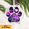 Personalized When I Needed A Hand Dog  Circle Ornament NB161 85O47 1