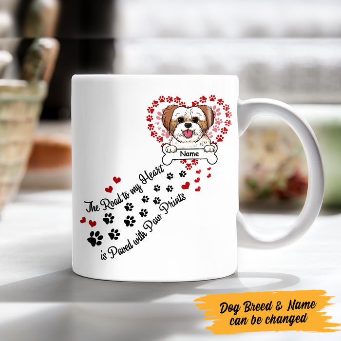 Personalized Dog Road To My Heart Mug JR231 95O47 1