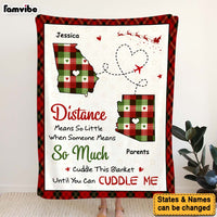 Personalized Distance Means So Little When Someone Means So Much Blanket 30201 thumb 1