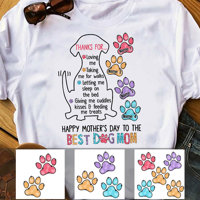 Personalized Dog Mom T Shirt MR301 67O57 1