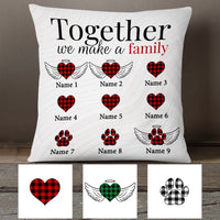 Personalized Family Together Couple Dog Cat Pillow MR113 81O53 thumb 1