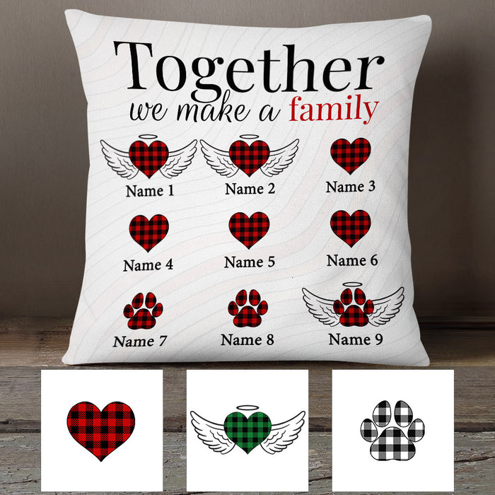 Personalized Family Together Couple Dog Cat Pillow MR113 81O53 1