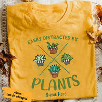 Personalized Distracted By Plant T Shirt AG311 74O36 thumb 1