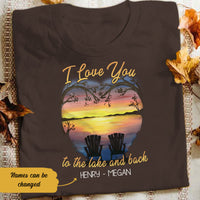 Personalized Lake Husband Wife T Shirt JL22 85O58 thumb 1