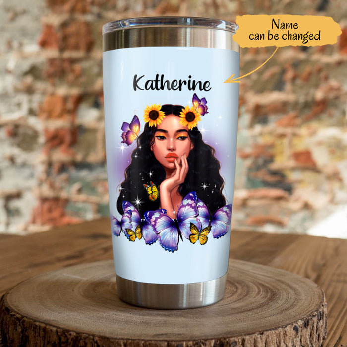 Personalized BWA Sunflower Steel Tumbler JL91 73O65 1