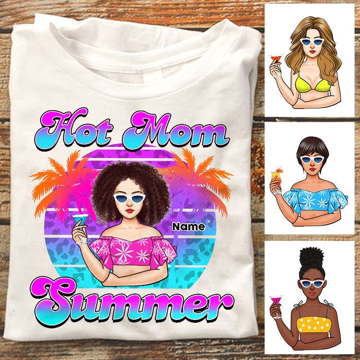 Personalized Beach Mom Grandma Hot Summer T Shirt JL25 95O47 1