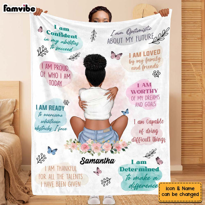 Personalized Inspirational Gift For Daughter I Am Confident Blanket 30040 1