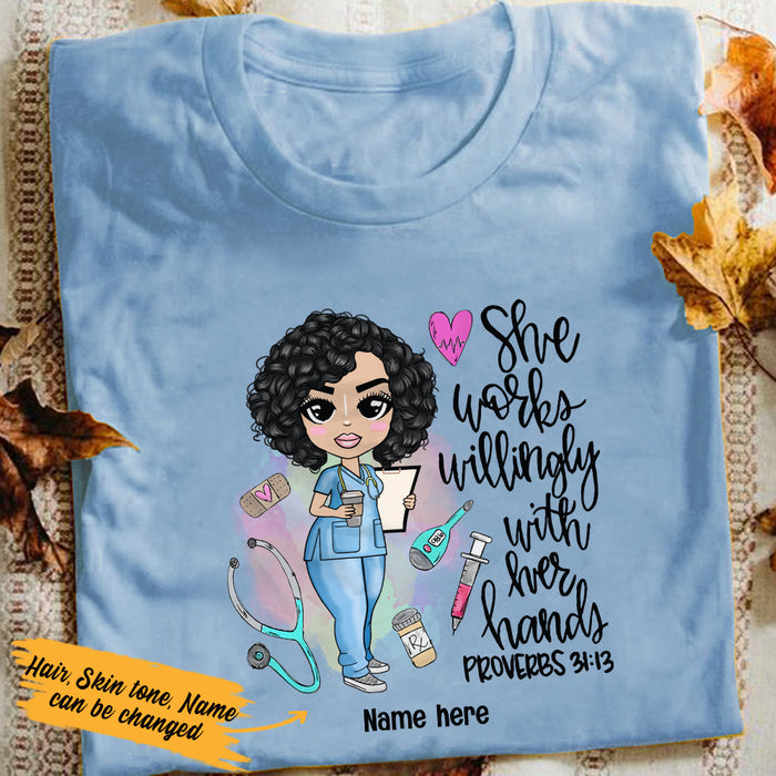 Personalized Nurse T Shirt JN307 30O36 1