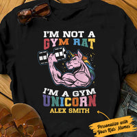Personalized Gym Unicorn T Shirt JN304 95O36 thumb 1