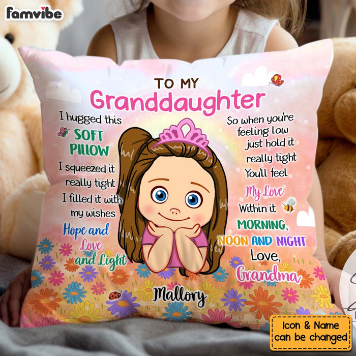 Personalized Gift For Granddaughter Hug This Pillow 32173 1