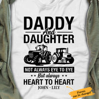 Personalized Tractor Farmer Daddy and Daughter T Shirt JL283 27O65 thumb 1