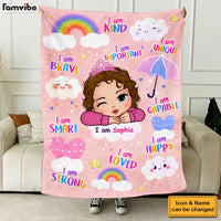 Personalized Gift For Granddaughter Affirmation Blanket 31342 thumb 1