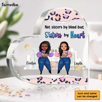 Personalized Sisters By Heart Friendship Friend Keepsake Acrylic Plaque 22645 thumb 1