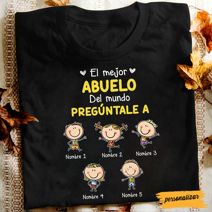 Personalized Grandpa Abuelo Spanish T Shirt AP221 73O47 1
