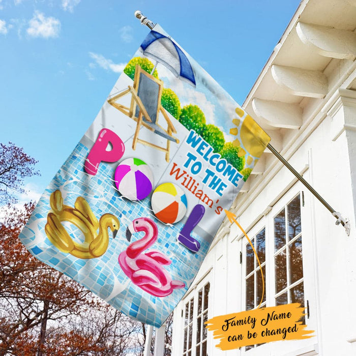 Personalized Pool Garden Flag JN241 95O53 1