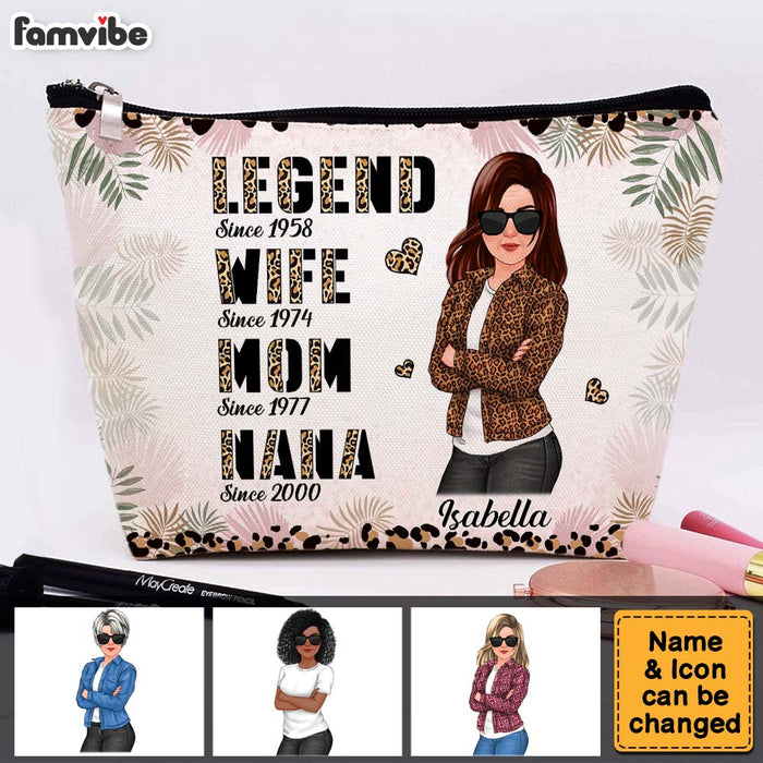 Personalized Gift For Mom Legend Wife Mom Grandma Cosmetic Bag 32321 1