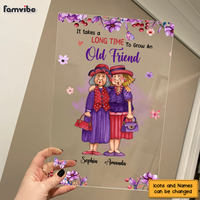Personalized It Takes A Long Time To Grow An Old Friend Acrylic Plaque 26376 thumb 1