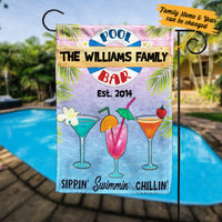 Personalized Pool Bar Chillin Flag AG202 73O57 thumb 1