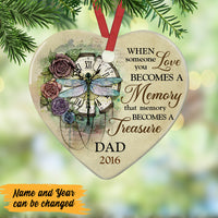 Personalized Memorial Dragonfly Mom Heart Ornament NB253 85O47 thumb 1