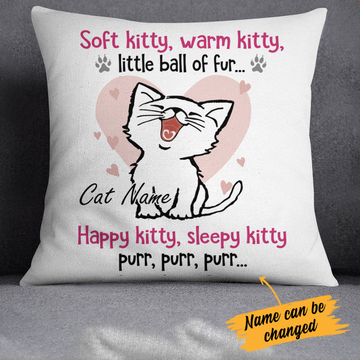 Personalized Cat Soft Kitty Pillow FB62 81O34 (Insert Included) 1