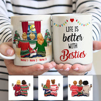 Personalized Life Is Better With Friends Christmas MDF Mug NB93 30O53 thumb 1