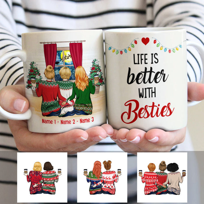 Personalized Life Is Better With Friends Christmas MDF Mug NB93 30O53 1