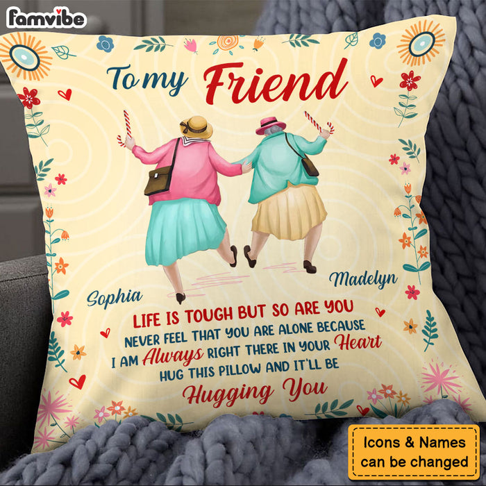 Personalized Gift For Friend Right There In Your Heart Pillow 30435 1