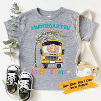 Personalized Back To School Truck Tree Kid T Shirt JN309 30O58 thumb 1
