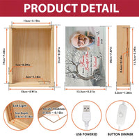 Personalized Memorial Heaven Is A Beautiful Place Upload Photo Picture Frame Light Box 31483 thumb 1