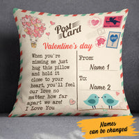 Personalized Love Letter Long Distance Couple Pillow DB81 65O60 (Insert Included) thumb 1