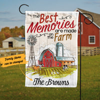 Personalized Farm The Best Memories Flag JL221 95O53 thumb 1