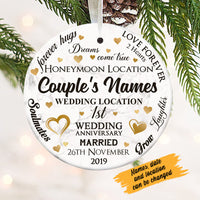 Personalized Wedding Anniversary  Ornament OB61 30O58 thumb 1