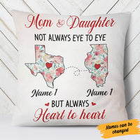 Personalized Heart To Heart Long Distance  Pillow SB244 30O34 (Insert Included) thumb 1